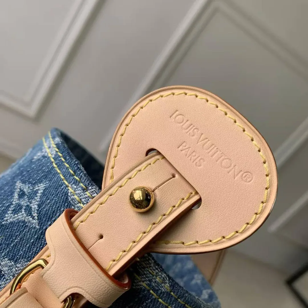 M28107 All In BB Blue Denim Monogram Name Tag