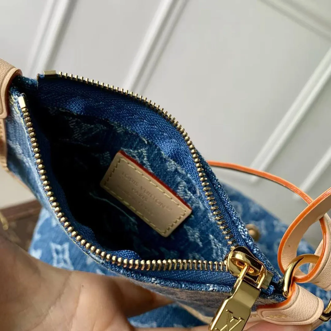 M28107 All In BB Blue Denim Monogram Name Tag