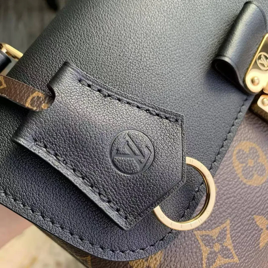 M27511 Madeleine BB Monogram Handbags Monogram Cognac Black Coated Canvas