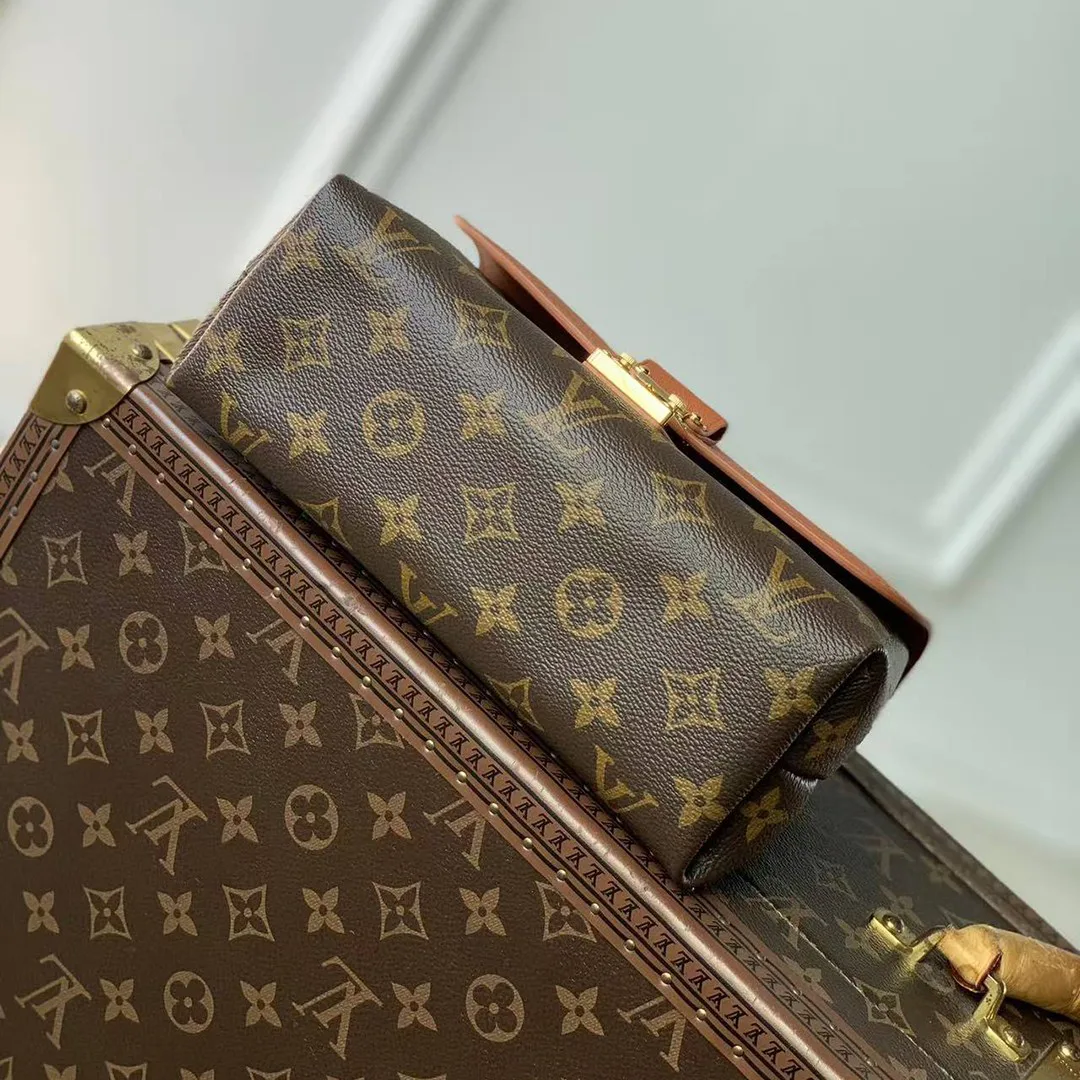 M28288 Madeleine BB Monogram Handbags Monogram Cognac Brown Coated Canvas
