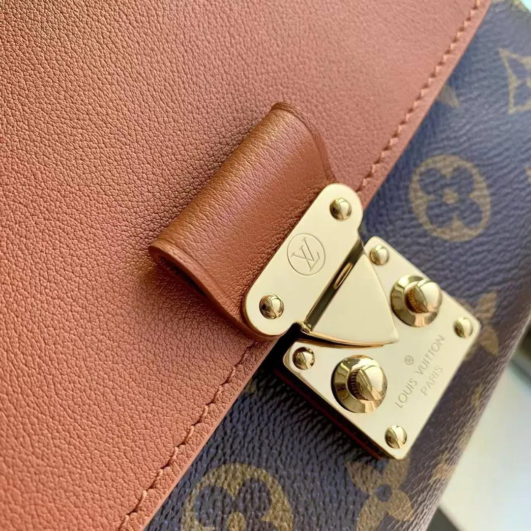 M28288 Madeleine BB Monogram Handbags Monogram Cognac Brown Coated Canvas