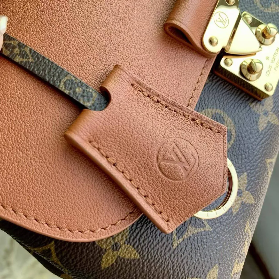 M28288 Madeleine BB Monogram Handbags Monogram Cognac Brown Coated Canvas