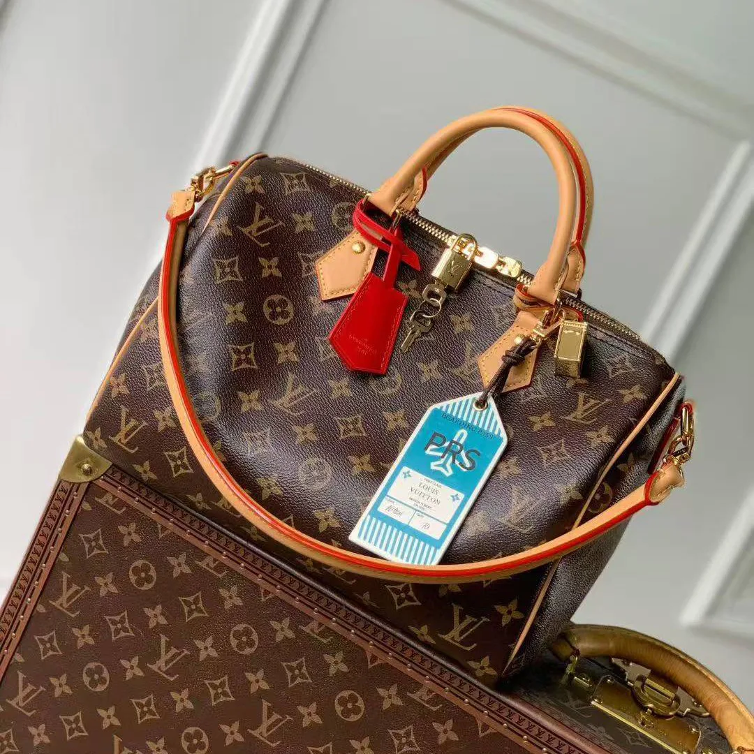 M11945 Speedy Soft 30 Crafty Monogram Handbags Monogram Coated Canvas