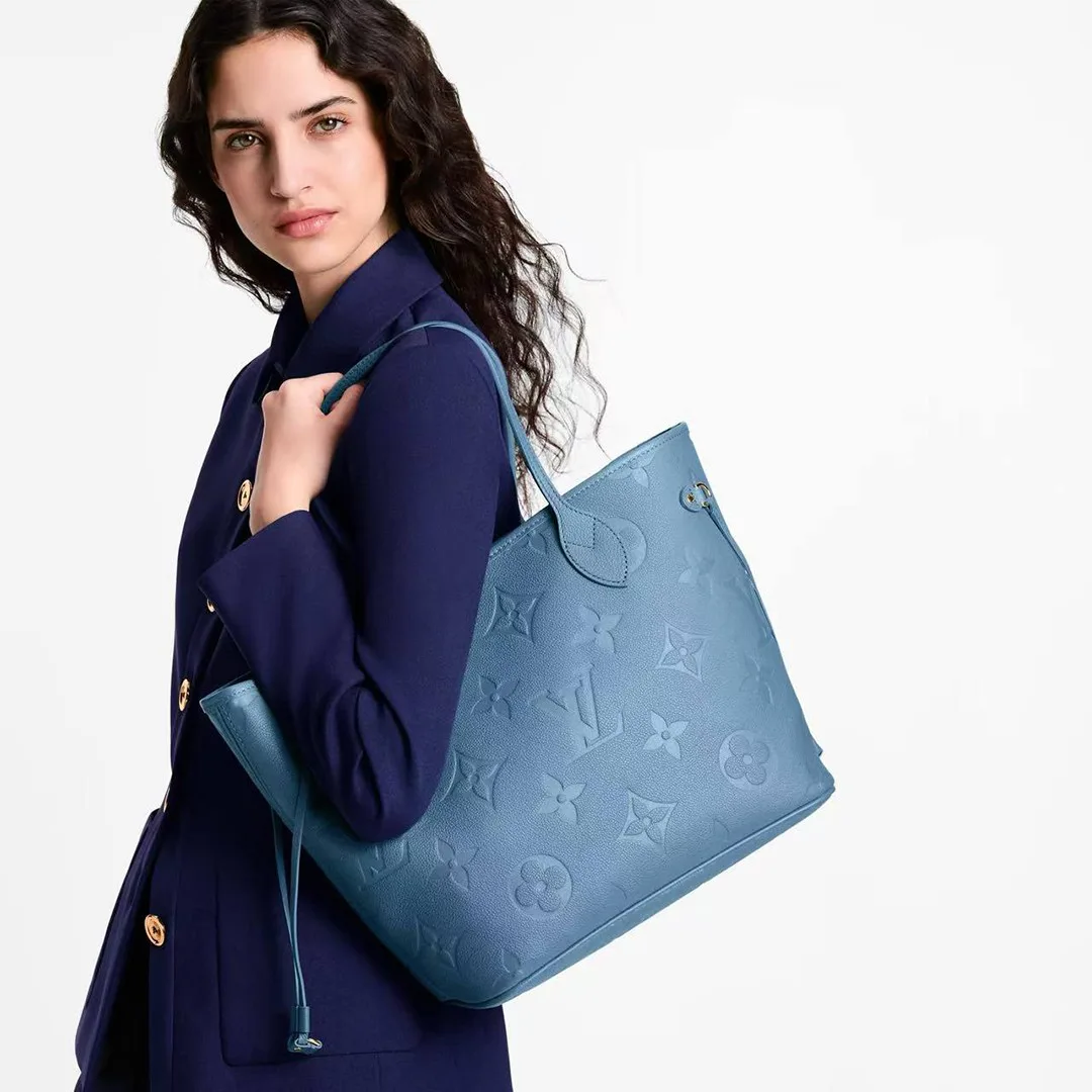 M27358 Neverfull MM Monogram Empreinte Leather Handbag
