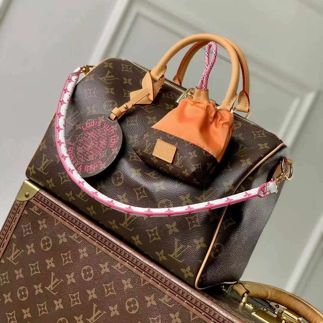 M27512 Speedy Soft 30 Monogram Coated Canvas Handbag