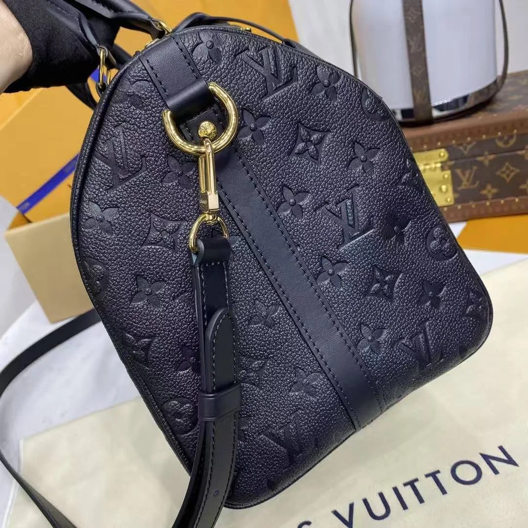 M47186 Speedy Soft 30 Monogram Empreinte Leather Handbag