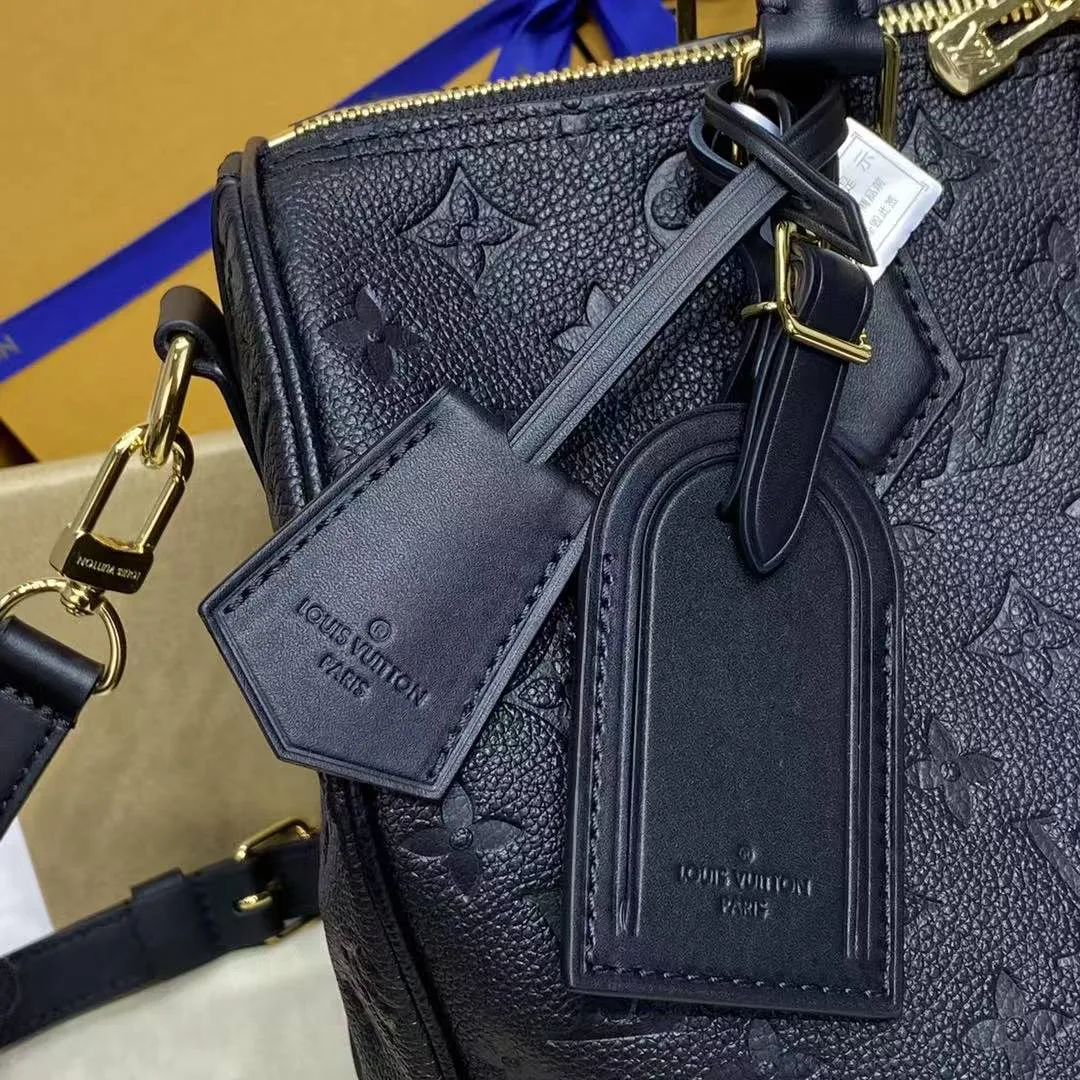 M47186 Speedy Soft 30 Monogram Empreinte Leather Handbag