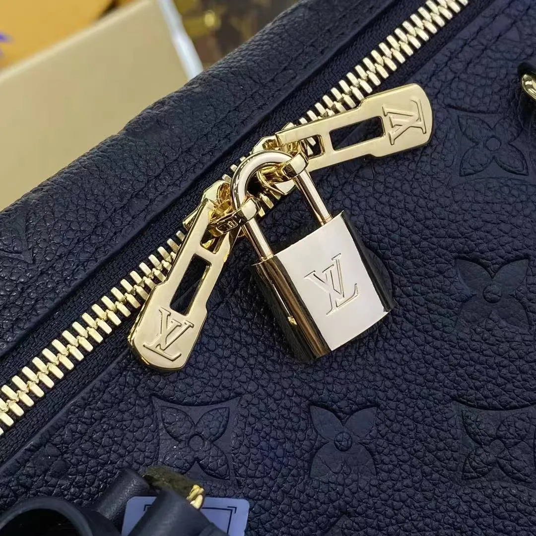 M47186 Speedy Soft 30 Monogram Empreinte Leather Handbag