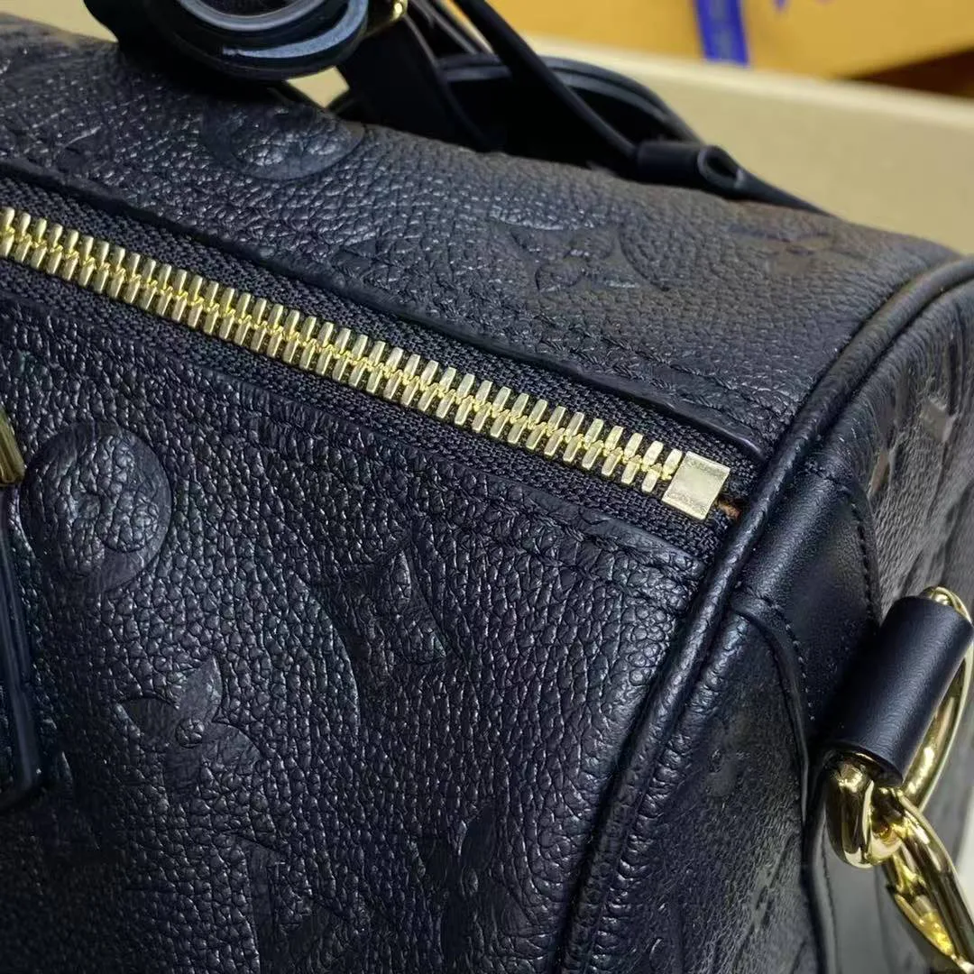 M47186 Speedy Soft 30 Monogram Empreinte Leather Handbag