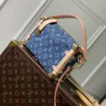 M27450 Side Trunk MM Monogram Denim Handbag - M27580 2 M27450 Side Trunk MM Monogram Denim Handbag