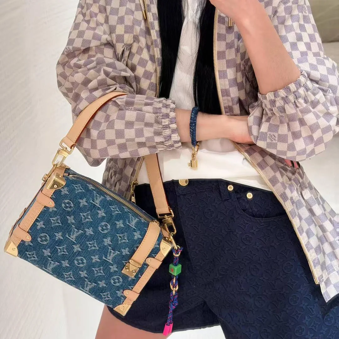 M27450 Side Trunk MM Monogram Denim Handbag