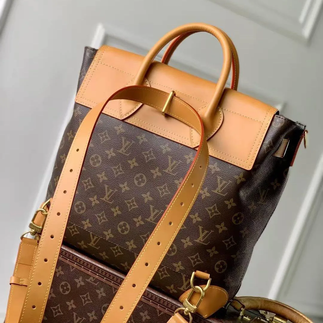 M25989 Steamer 30 Monogram Coated Canvas Handbag