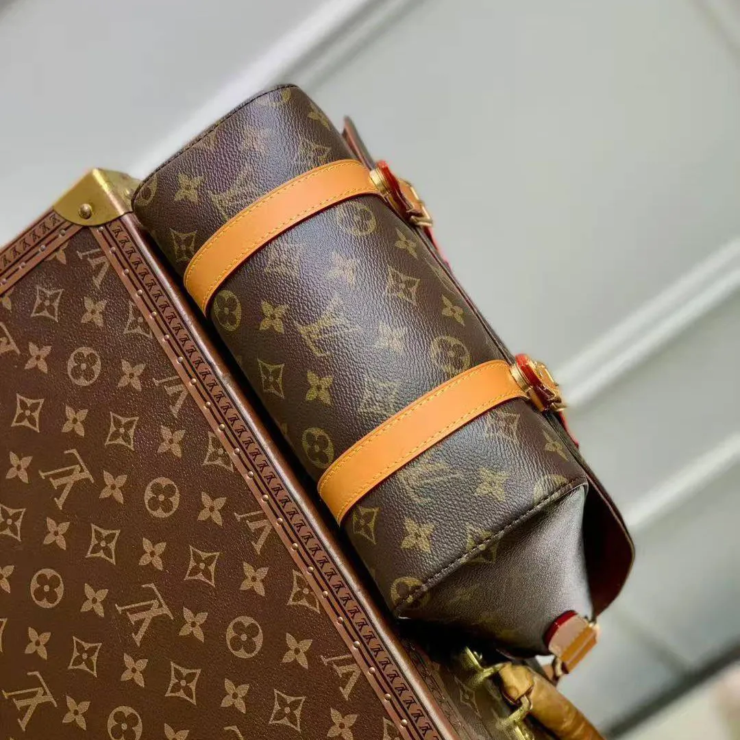 M28115 Christopher Messenger Monogram Archive Coated Canvas Handbag
