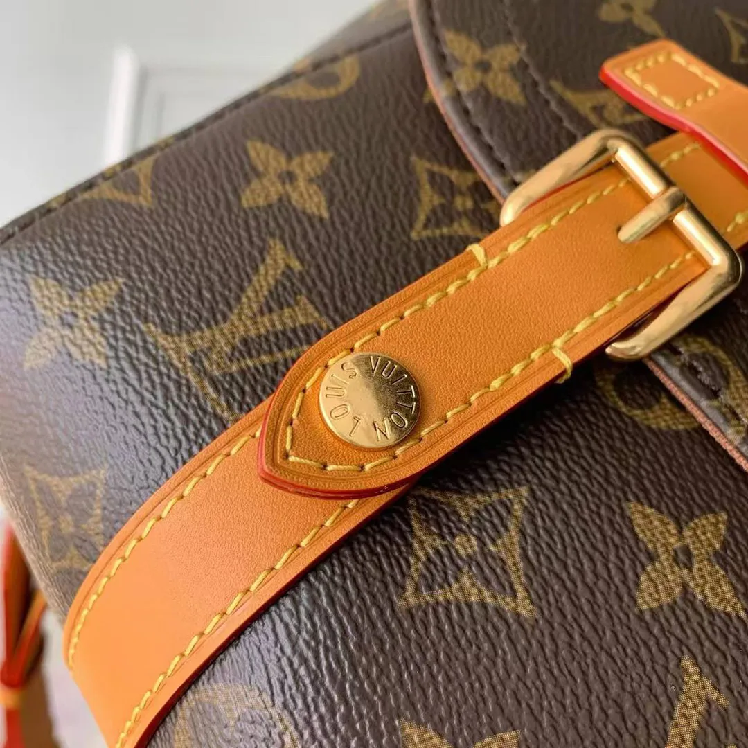 M28115 Christopher Messenger Monogram Archive Coated Canvas Handbag