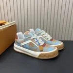 1AJTJT L.V Tilted Sneaker Damier Pattern Canvas - 1AJW74 1 1AJTJT L.V Tilted Sneaker Damier Pattern Canvas