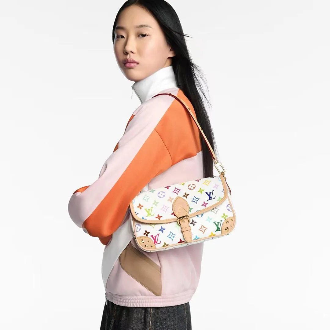M27866 x TM Diane PM Handbag Multicolor Monogram Coated Canvas