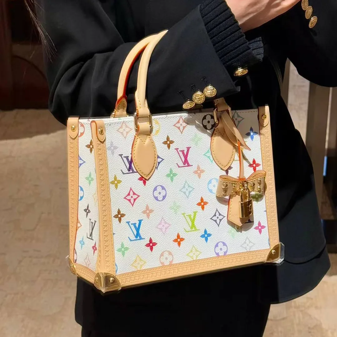 M27580 x TM Onthego PM Handbag Multicolor Monogram Coated Canvas