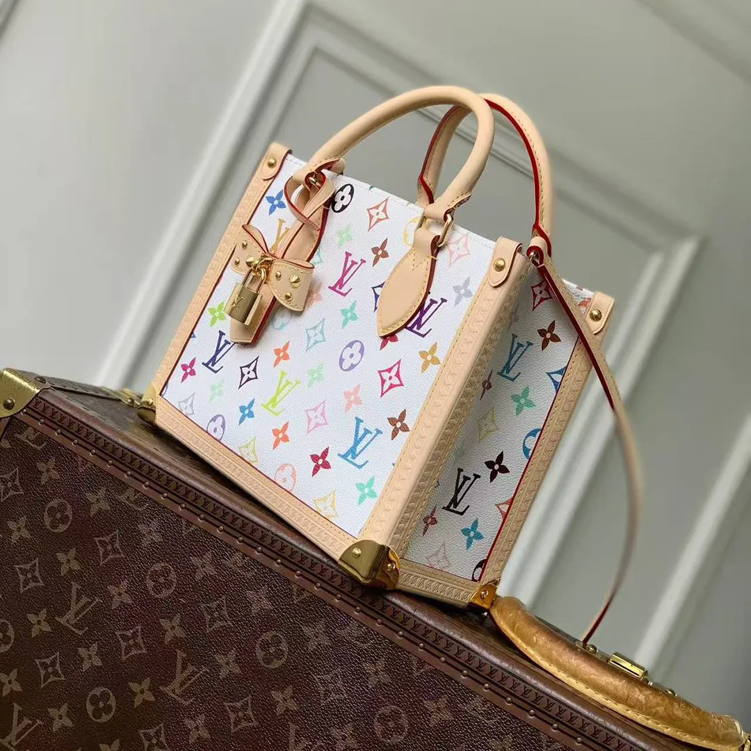 M27580 x TM Onthego PM Handbag Multicolor Monogram Coated Canvas