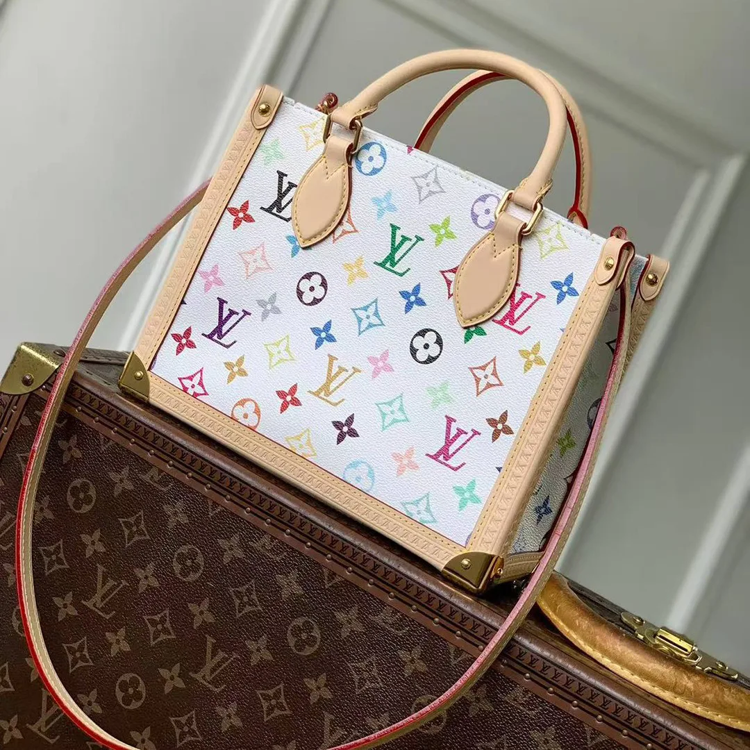 M27580 x TM Onthego PM Handbag Multicolor Monogram Coated Canvas