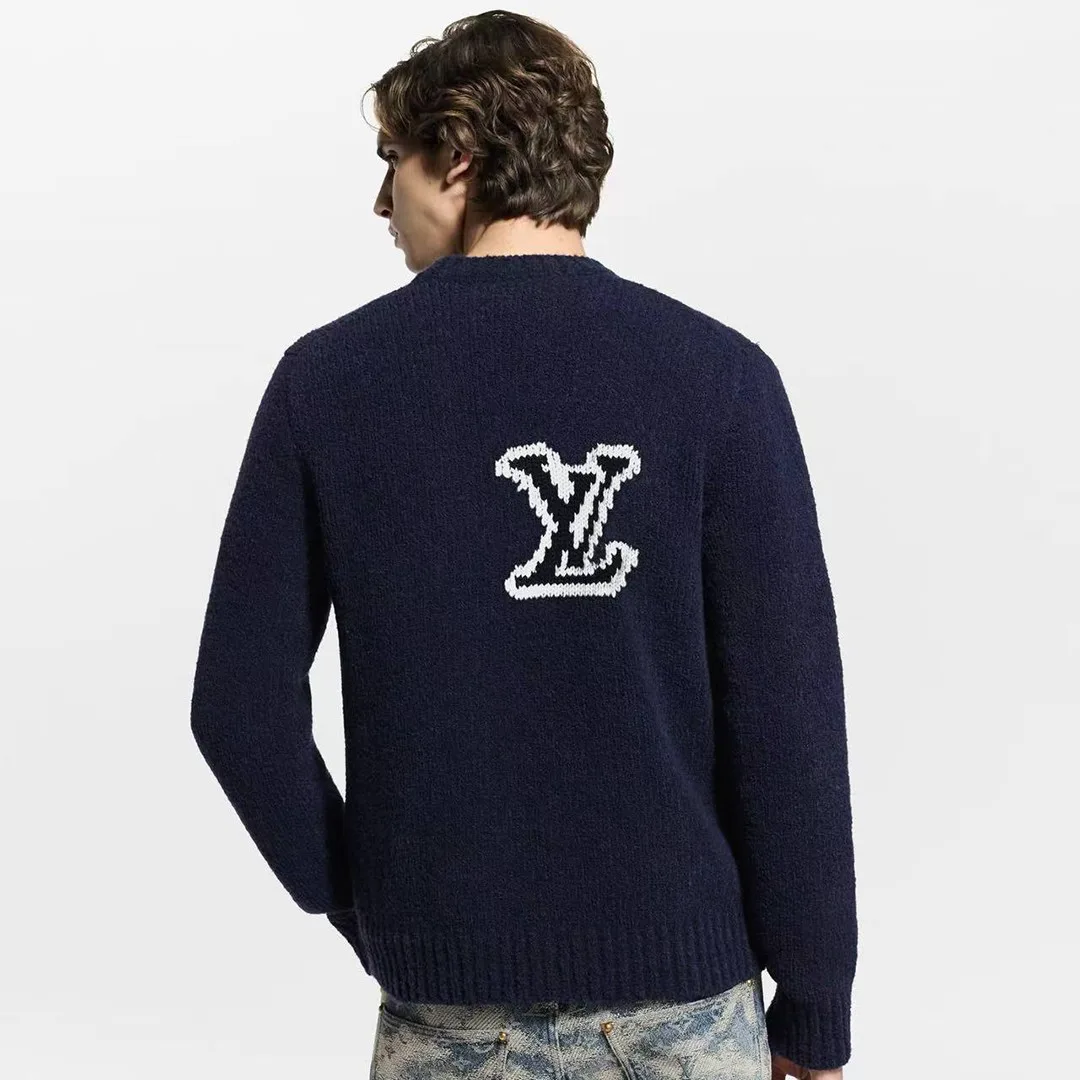 1AJAYX Intarsia Crewneck Night Sky Wool