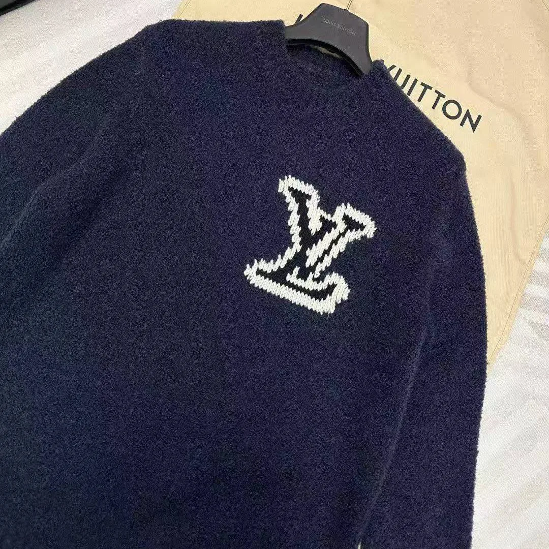 1AJAYX Intarsia Crewneck Night Sky Wool
