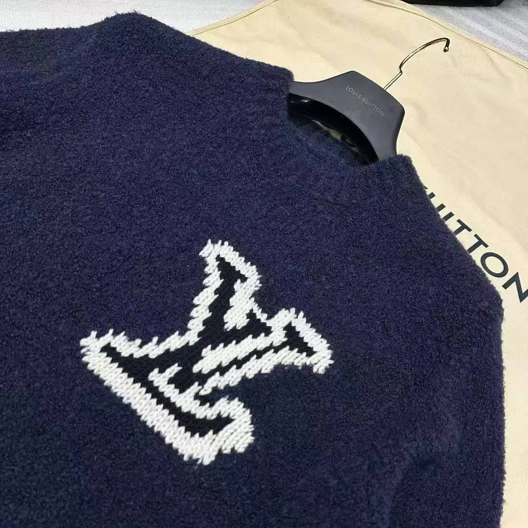 1AJAYX Intarsia Crewneck Night Sky Wool
