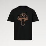 1AJBUX Short-Sleeved Intarsia Crewneck Black Cotton - 1AA5E0 2 1AJBUX Short-Sleeved Intarsia Crewneck Black Cotton