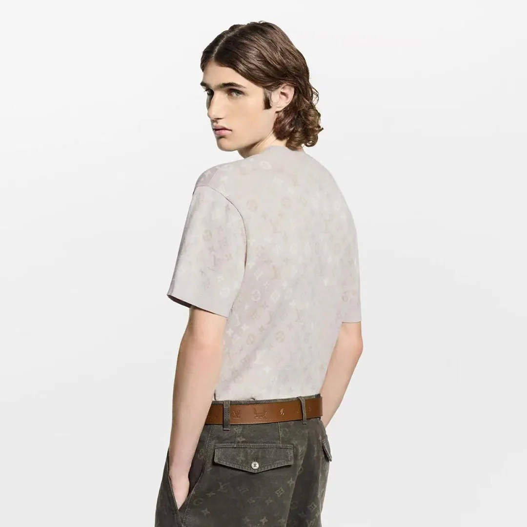 1AJBTD Monogram Short-Sleeved Crewneck Cotton