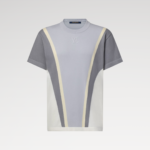 1AJR72 Graphic Cotton Jacquard Short-Sleeved Crewneck Embossed LV Beneath Front Collar Cotton - 1AIKD4 2 1AJR72 Graphic Cotton Jacquard Short-Sleeved Crewneck Embossed LV Beneath Front Collar Cotton