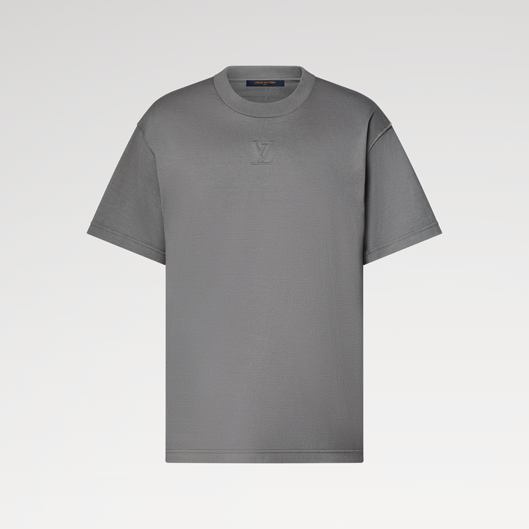 1AJAYQ Embossed T-Shirt Thunderstorm Cotton