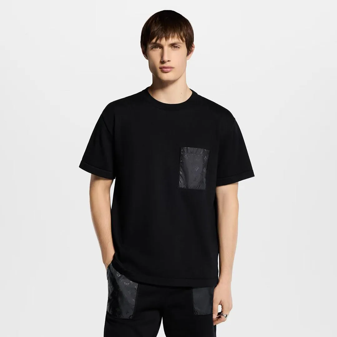 1AJRLX T-Shirt With Technical Signature Details Monogram Black Cotton