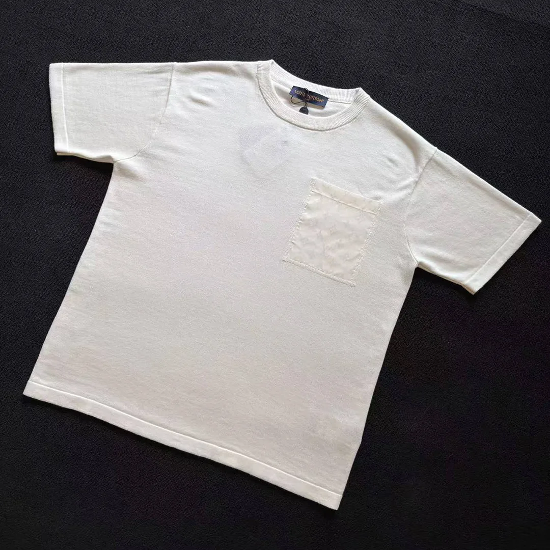 1AHVQ0 T-Shirt With Monogram Nylon Details Almond Milk Cotton