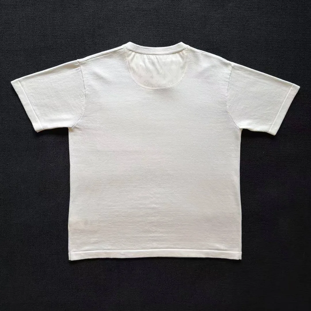 1AHVQ0 T-Shirt With Monogram Nylon Details Almond Milk Cotton