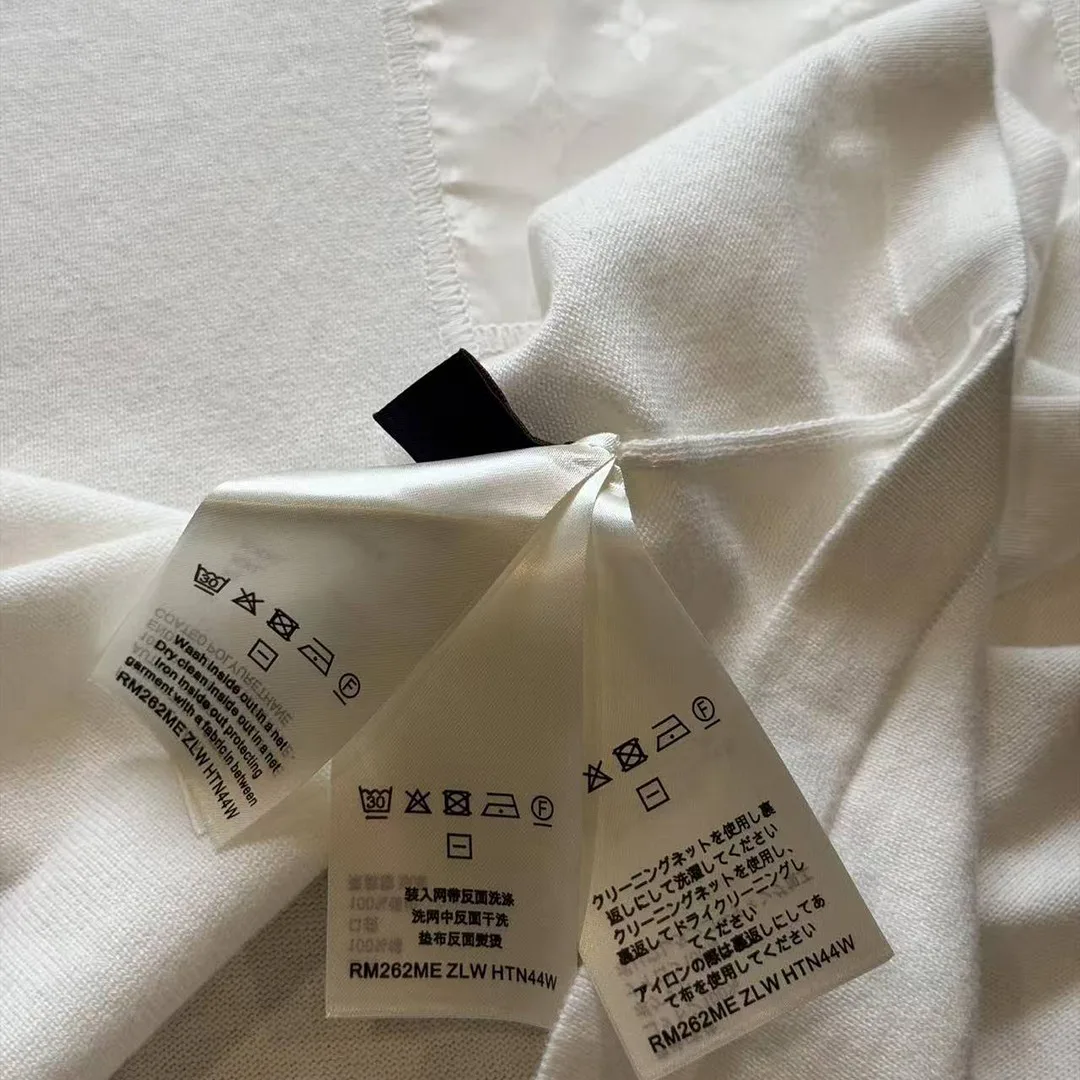 1AHVQ0 T-Shirt With Monogram Nylon Details Almond Milk Cotton