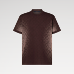 1AJTV0 Monogram Jacquard Short-Sleeved Crewneck Brown Cotton - 1AHVQ0 1 1AJTV0 Monogram Jacquard Short-Sleeved Crewneck Brown Cotton