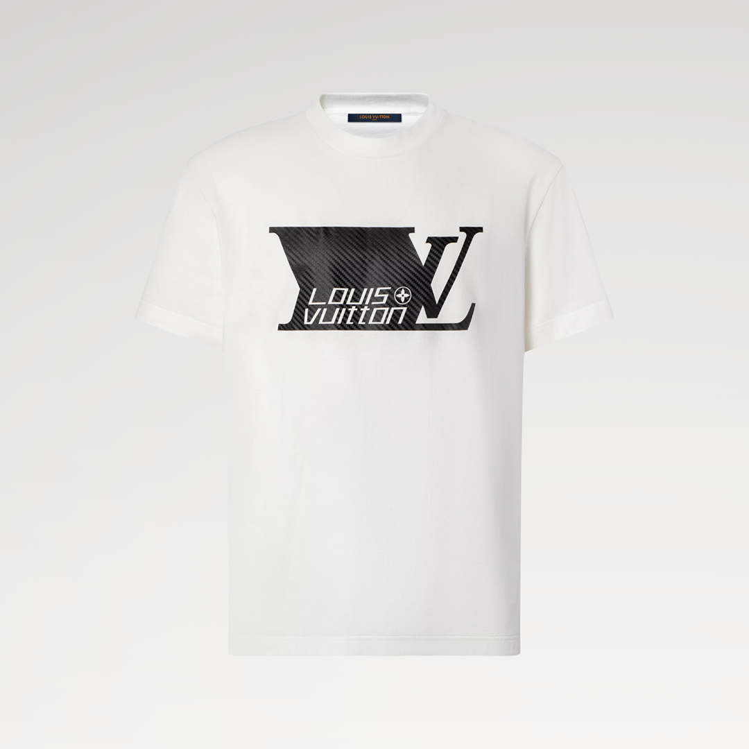 1AJRDB Printed Signature T-Shirt Milky White Cotton