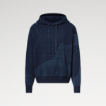1AIWFX Graphic Jacquard Hoodie Monogram Blue - 1AJTVG 1 1AIWFX Graphic Jacquard Hoodie Monogram Blue