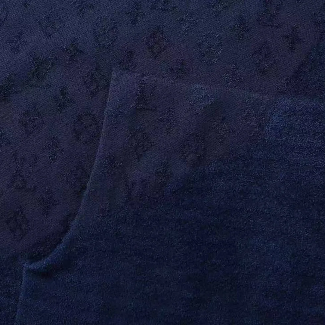 1AIWFX Graphic Jacquard Hoodie Monogram Blue