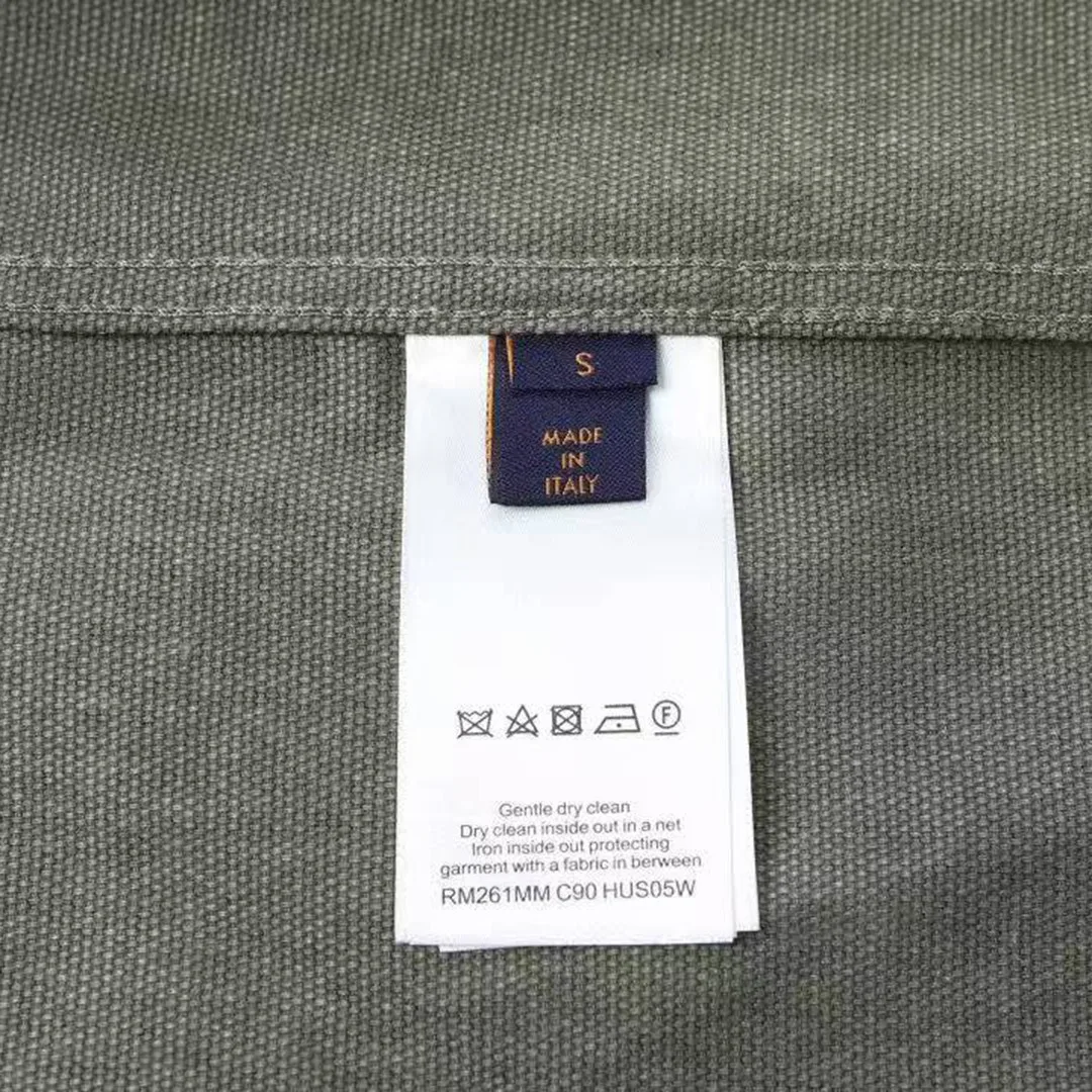 1AJC48 Monogram Workwear Overshirt Monogram Forest Night Cotton