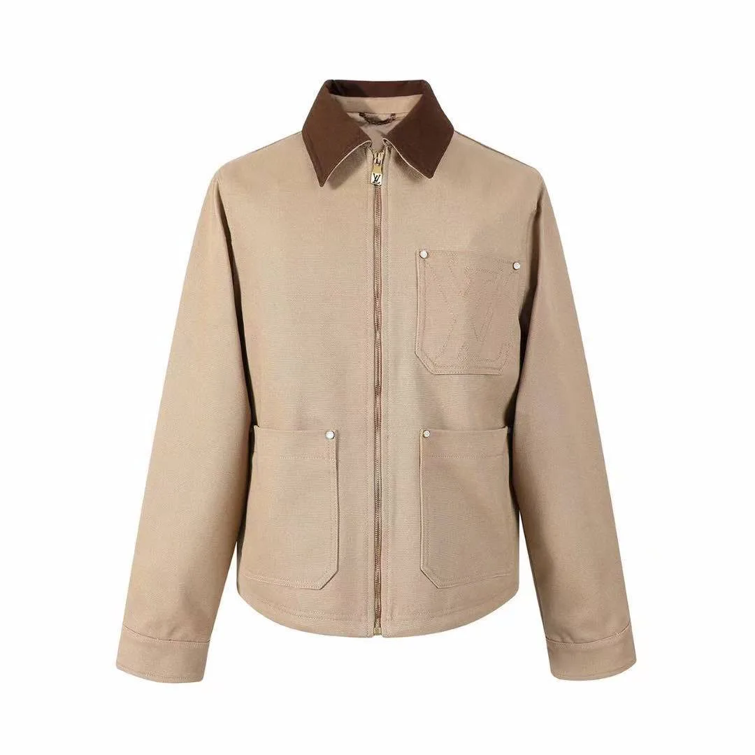 1AGITA Workwear Cotton Canvas Blouson Cotton Embroidery