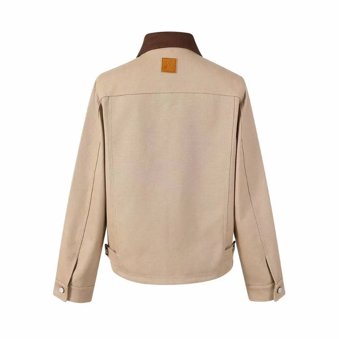 1AGITA Workwear Cotton Canvas Blouson Cotton Embroidery