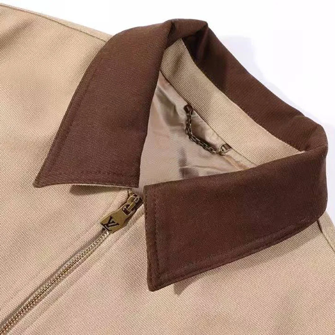 1AGITA Workwear Cotton Canvas Blouson Cotton Embroidery