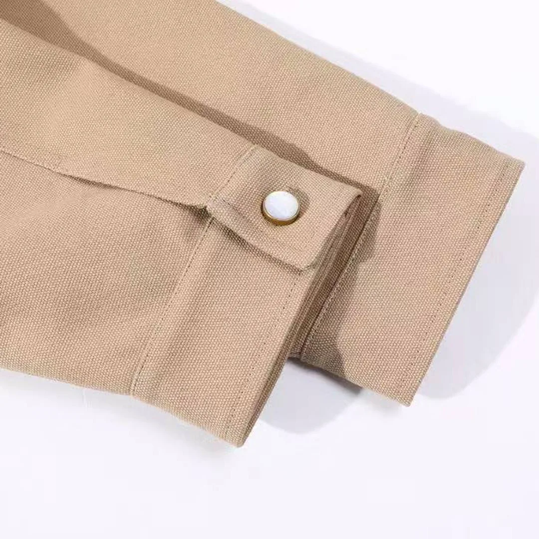 1AGITA Workwear Cotton Canvas Blouson Cotton Embroidery