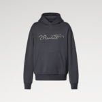 1AJCFP Embellished Signature Hoodie Obsidian Cotton - 1AIOX5 1 1AJCFP Embellished Signature Hoodie Obsidian Cotton