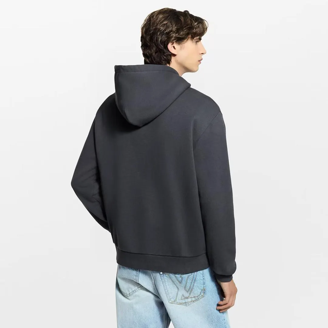 1AJCFP Embellished Signature Hoodie Obsidian Cotton