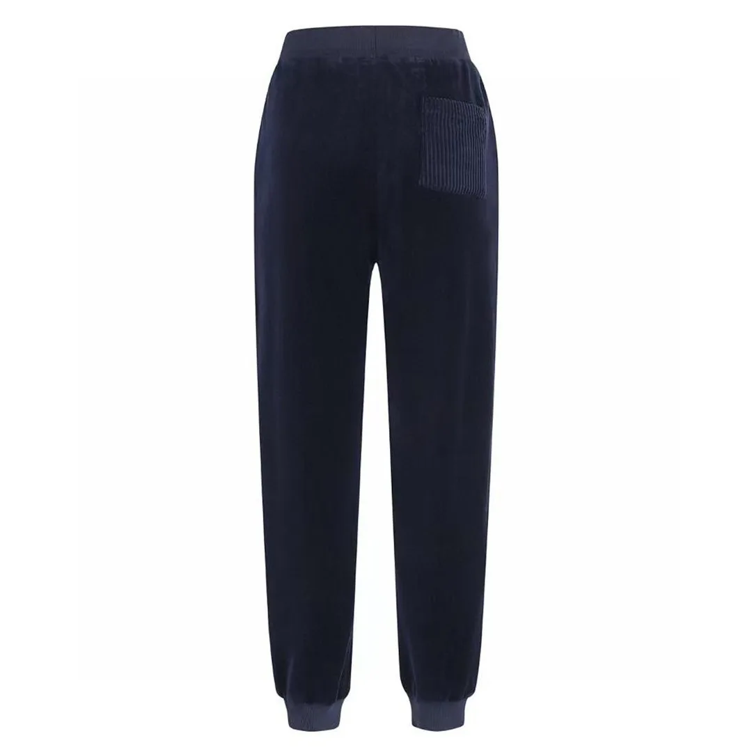 1AJCCL Chic Velvet Track Pants Night Sky Cotton 01
