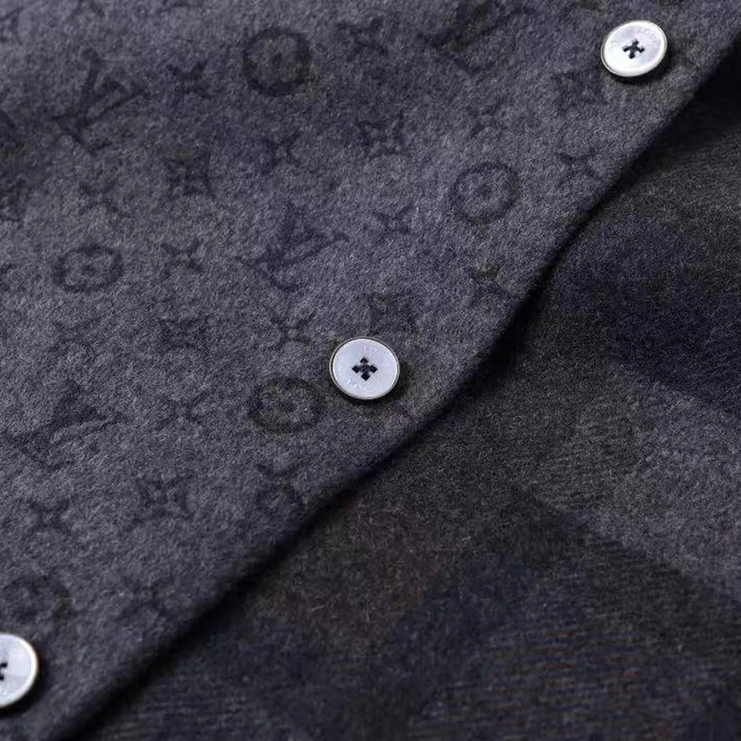 1AIWGN Monogram Double Face Overshirt Monogram Allover Wool
