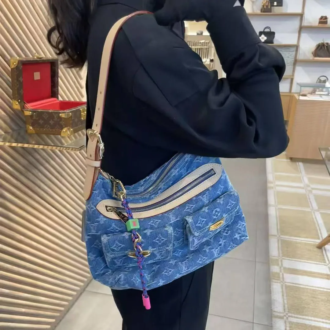 M27329 Baggy Monogram Blue Denim