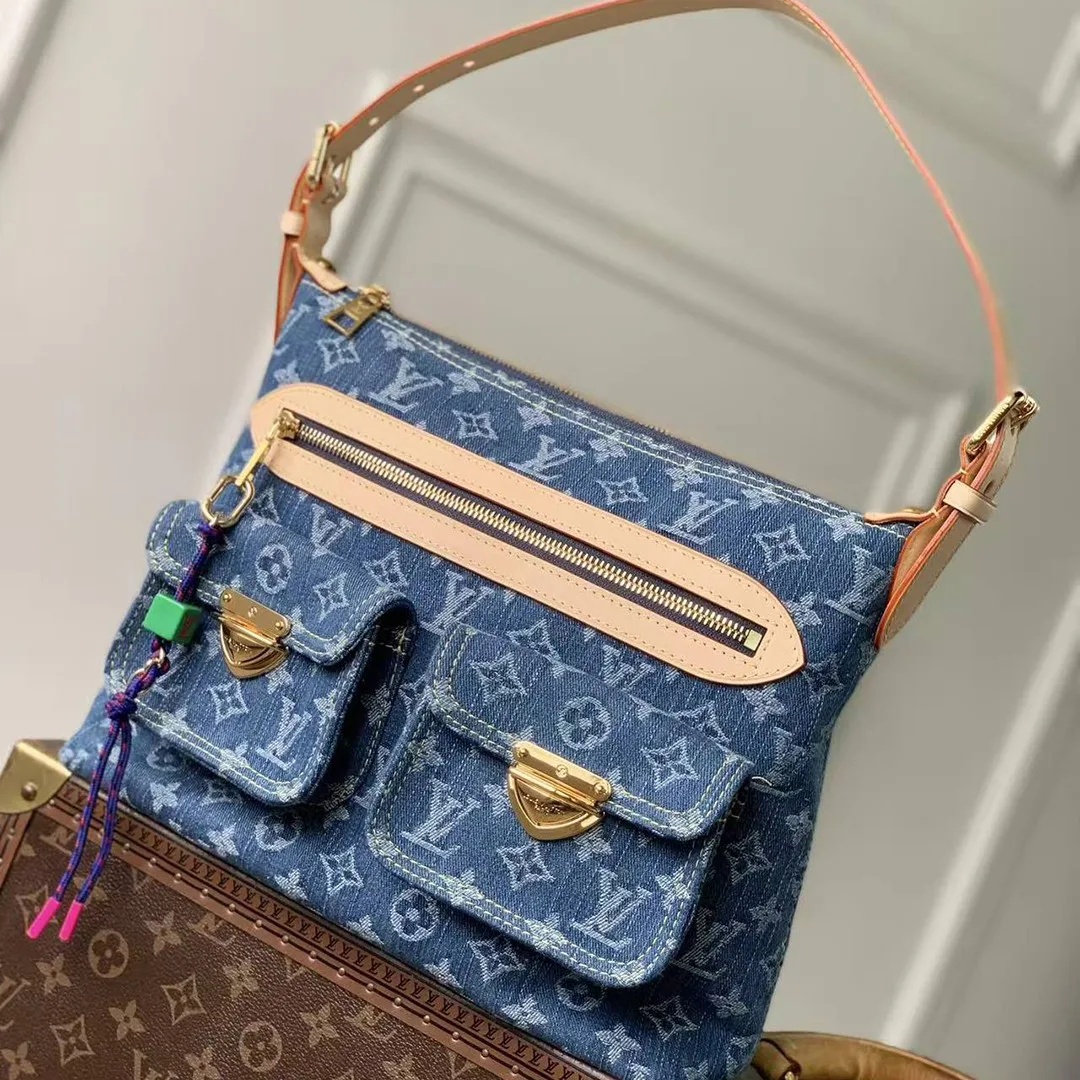 M27329 Baggy Monogram Blue Denim