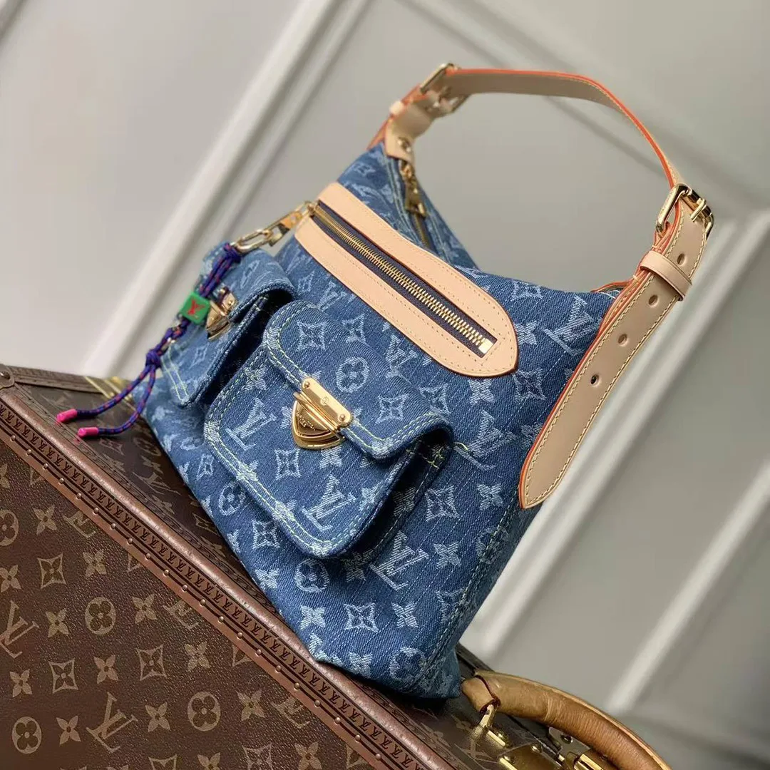 M27329 Baggy Monogram Blue Denim